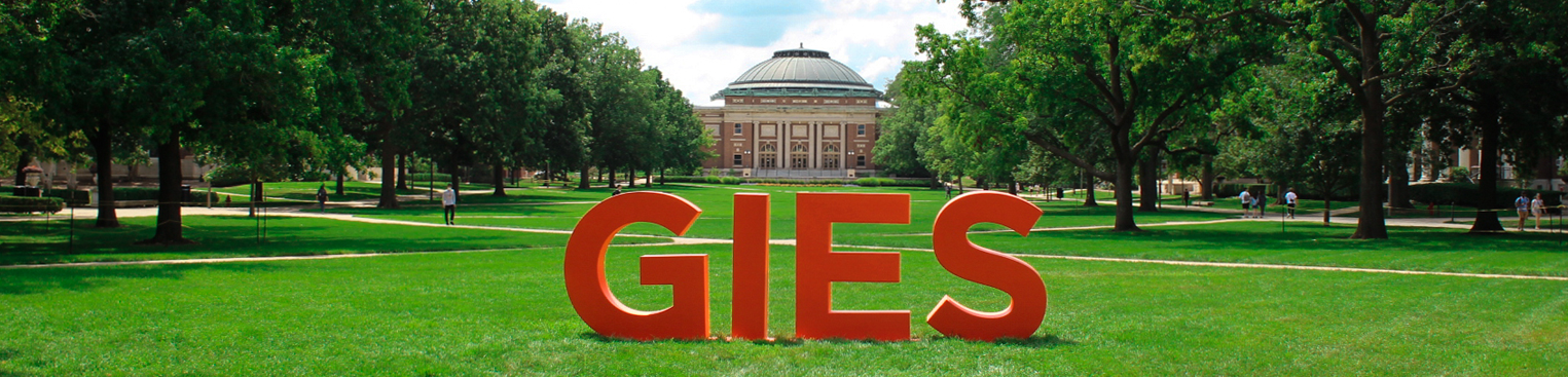 Gies Letters on UIUC Quad